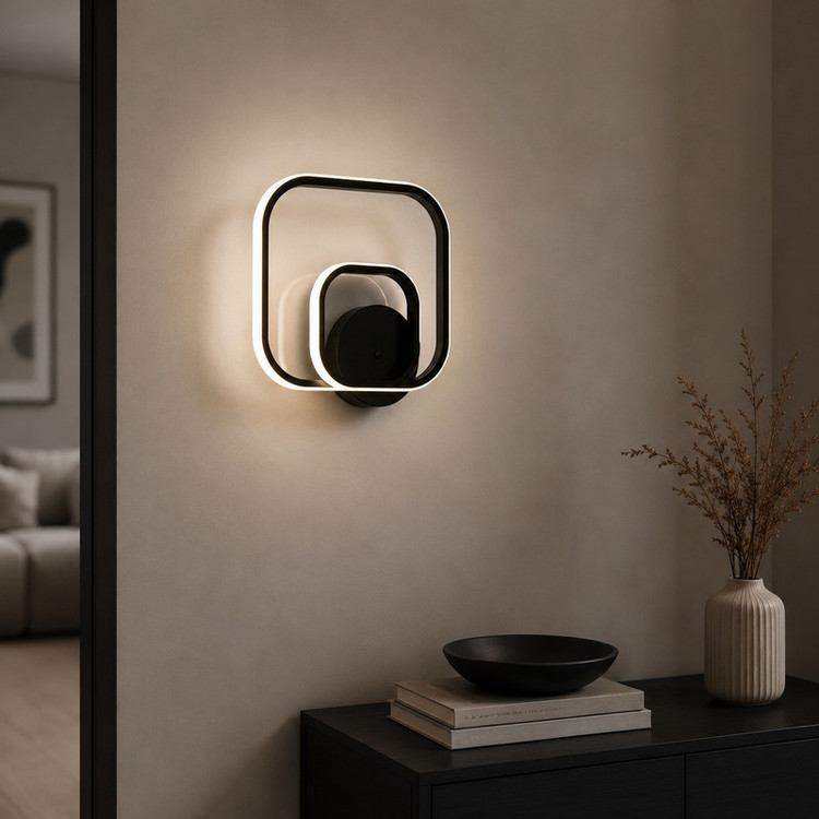 دیوارکوب 1 شعله نور از ما رشکان مدل square