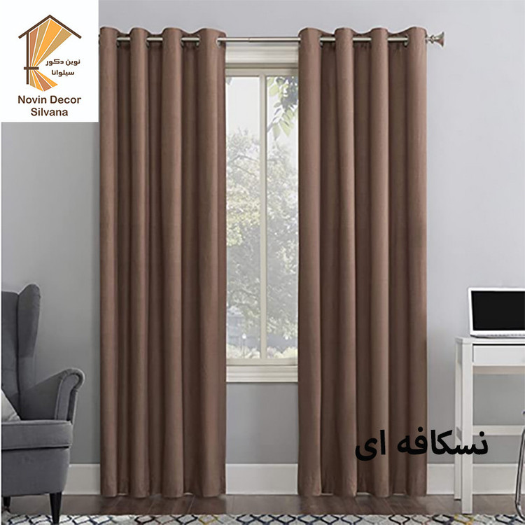 پرده نوین دکور سیلوانا مدل کتان 28 سایز 280 × 140 سانتی متر