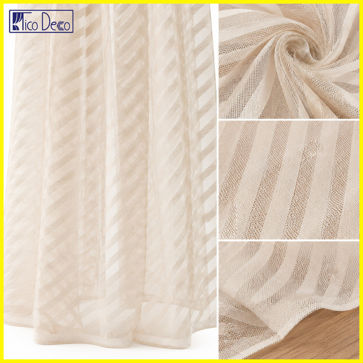 پرده تیکو دکو مدل دوخت ساده تور راشل کادکا طرح ریوا دالبوردار سایز 280 × 300 سانتیمتر