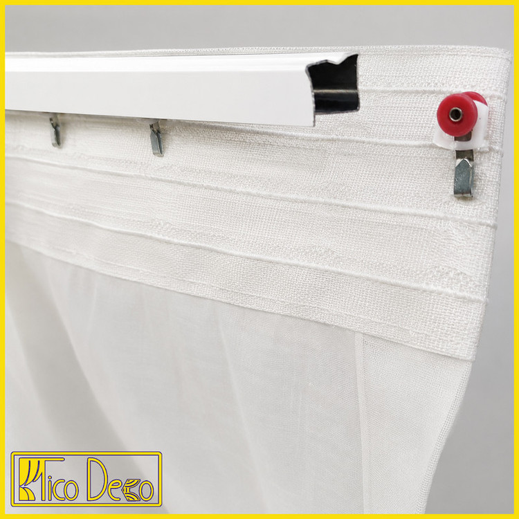 پرده تیکو دکو مدل دوخت ساده تور راشل کادکا طرح ونوس دالبوردار سایز 280 × 400 سانتیمتر