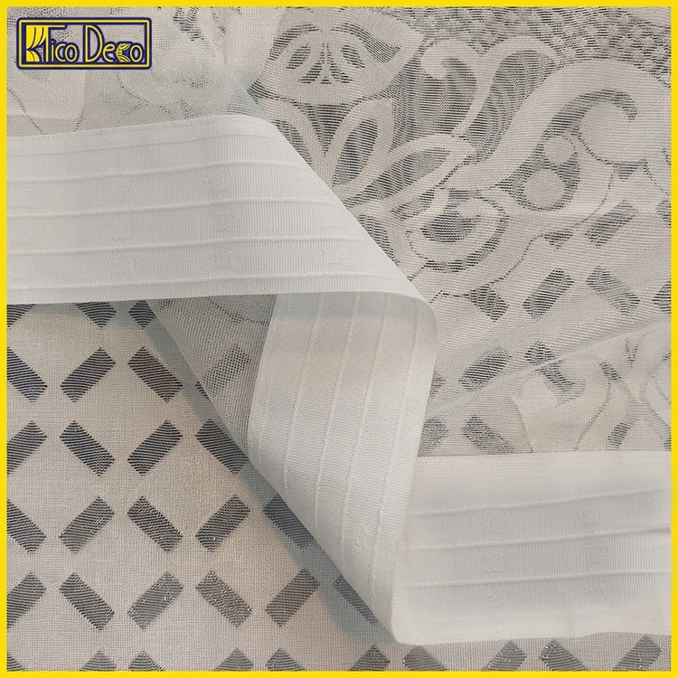 پرده تیکو دکو مدل دوخت ساده تور راشل کادکا طرح ونوس دالبوردار سایز 280 × 400 سانتیمتر
