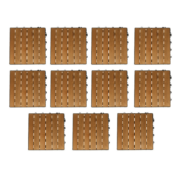 کفپوش مدل ترموود 6 ردیف کد SM42 سایز 30x30 سانتی متر مجموعه 11 عددی