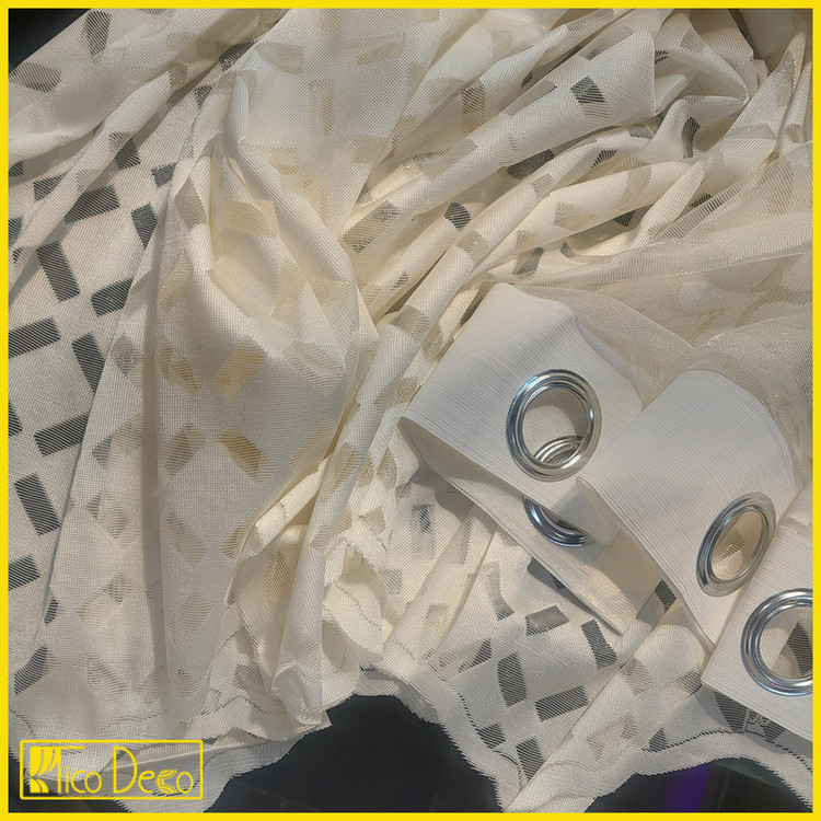 پرده پانچ تیکو دکو مدل تور راشل کادکا طرح ونوس دالبوردار سایز 280 × 140 سانتیمتر مجموعه 2 عددی