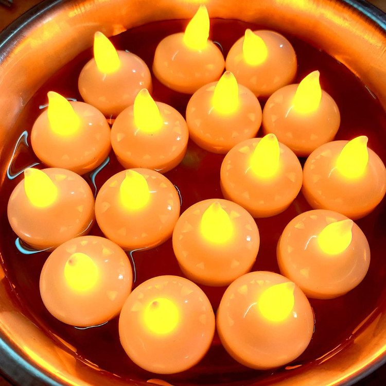 شمع ال ای دی مدل Floating مجموعه 12 عددی