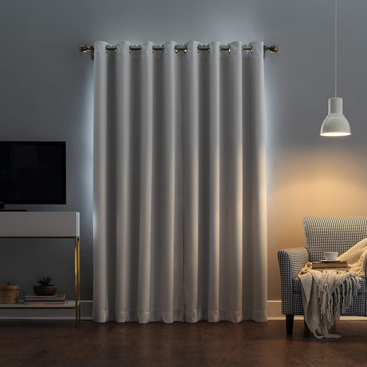 پرده پانچ تیکو دکو مدل بلک اوت ضد نور 75 درصد سه لایه کد insulator سایز 275x300 سانتیمتر