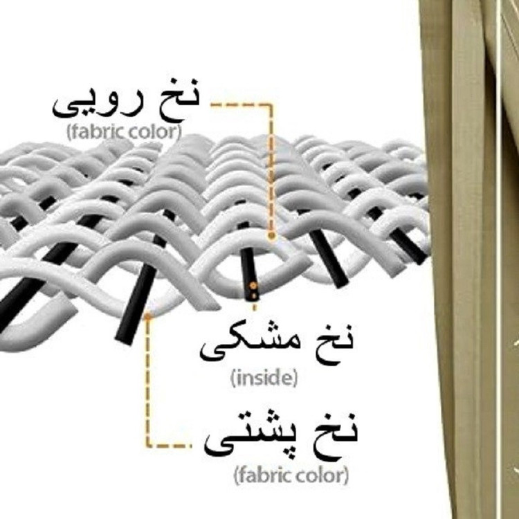 پرده پانچ تیکو دکو مدل بلک اوت ضد نور 75 درصد سه لایه کد insulator سایز 275x300 سانتیمتر