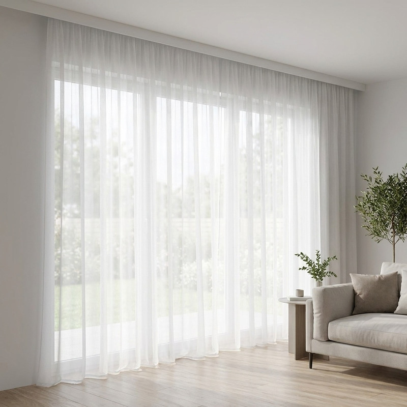 پرده مدل حریر ساده مینیمال سایز 275 × 730 سانتی‌متر