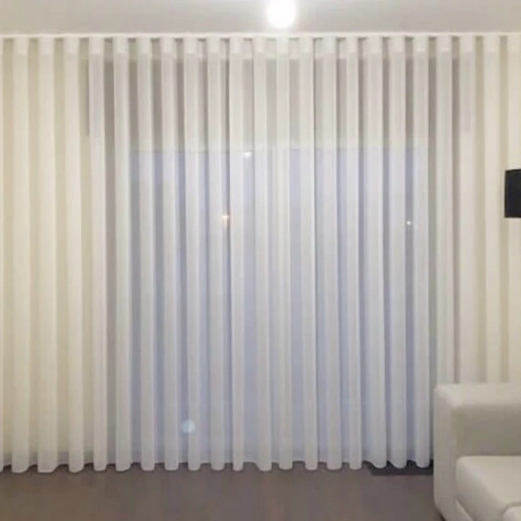 پرده مدل حریر ساده مینیمال سایز 275 × 730 سانتیمتر