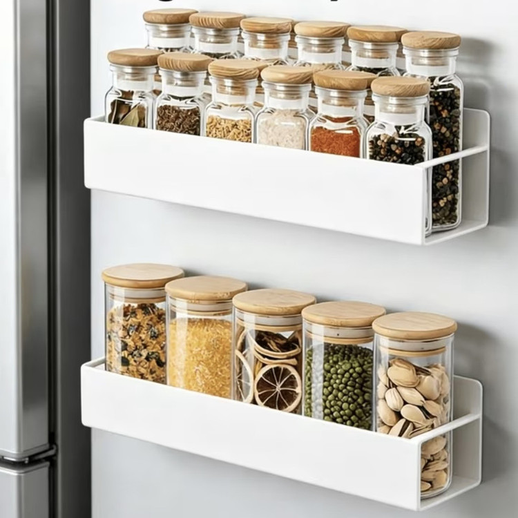 شلف دیواری لازا مدل مگنتی کد KT-MS-09 مجموعه 2 عددی