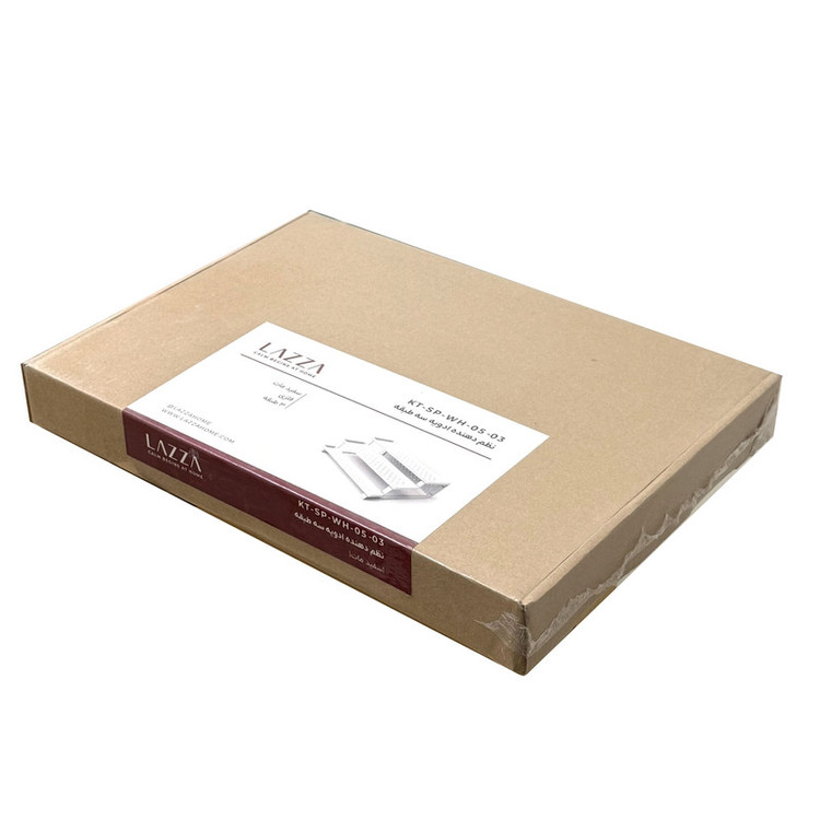 شلف دیواری لازا مدل مگنتی کد KT-MS-09 مجموعه 2 عددی