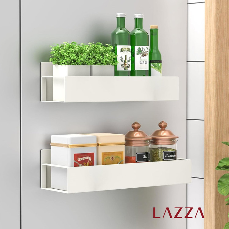 شلف دیواری لازا مدل مگنتی کد KT-MS-09 مجموعه 2 عددی