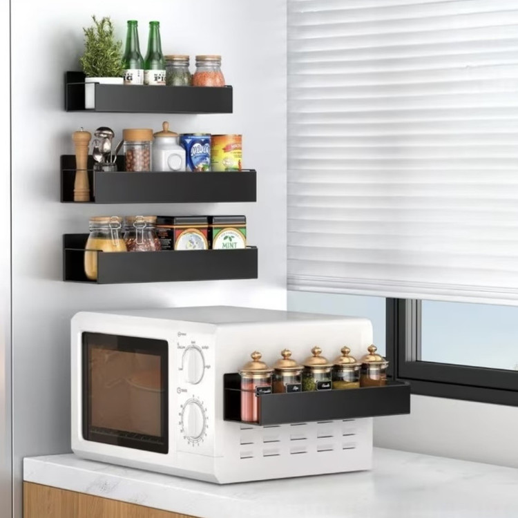 شلف دیواری لازا مدل مگنتی کد KT-MS-09 مجموعه 2 عددی