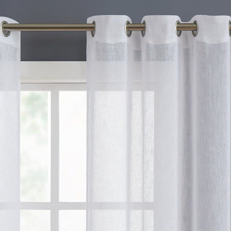 پرده تیکو دکو مدل کتان تور ساده سایز 300x280 سانتی متر