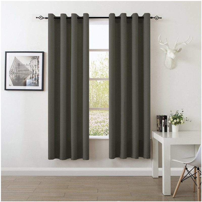 پرده سرمه مدل gb230 سایز 140×230 سانتی متر مجموعه دو عددی