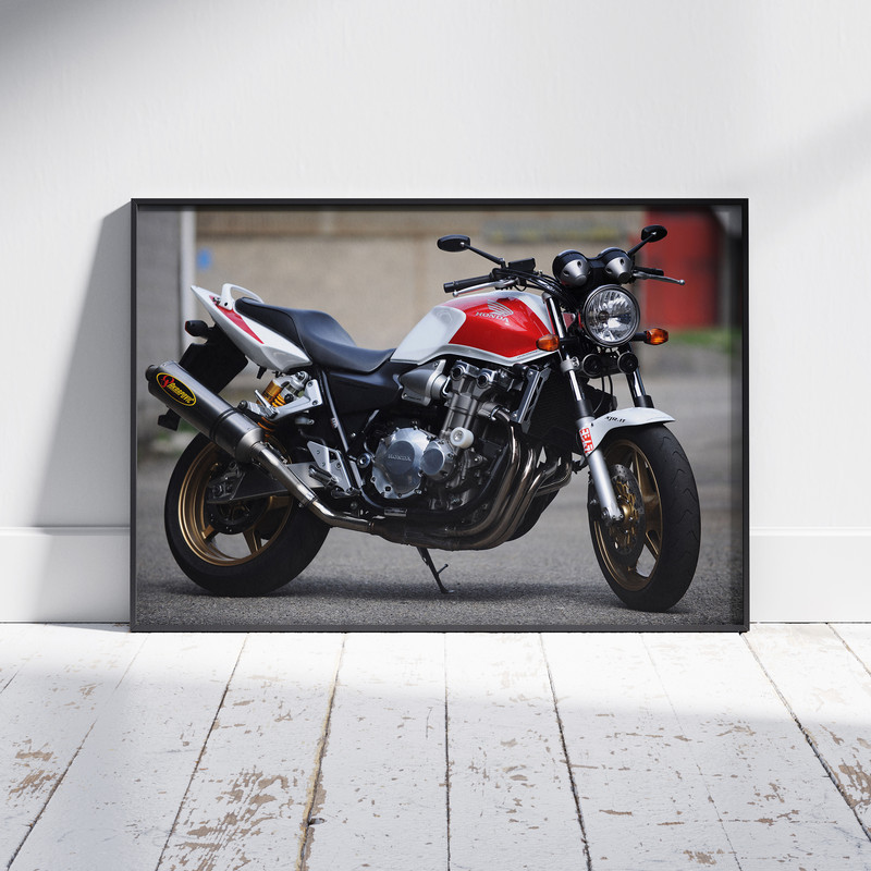 تابلو  نوری بکلیت طرح موتور سنگین HONDA CB1300 مدل B-po1520 فریم مشکی