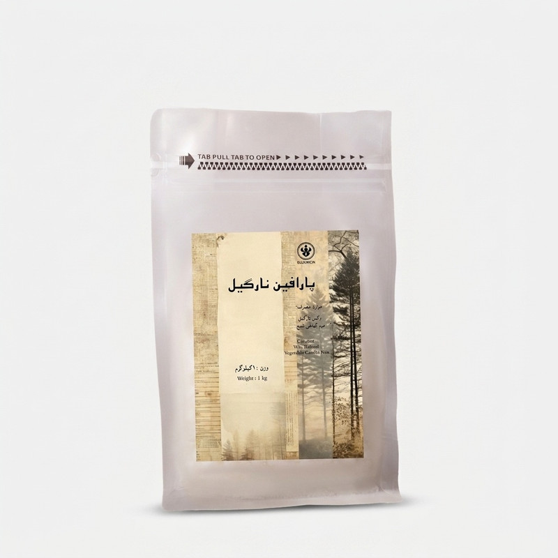 پارافین جامد شمع مدل معطر نارگیل وزن ۱ کیلوگرم