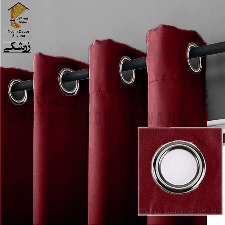 پرده نوین دکور سیلوانا مدل کتان کد 230 1 سایز 230 × 140 سانتی متر