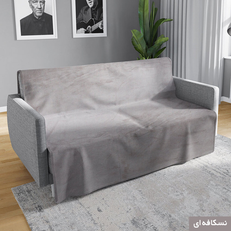 شال مبل شاران هوم مدل مخملی طرح ساده 450×180 سانتی متر