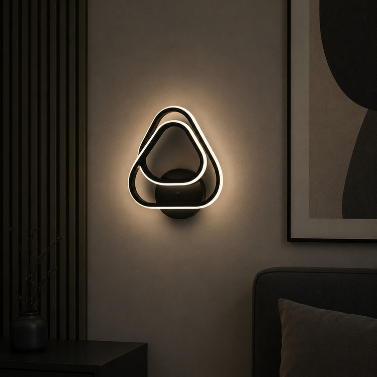 دیوارکوب 1 شعله نور از ما رشکان مدل tudeli/triangle