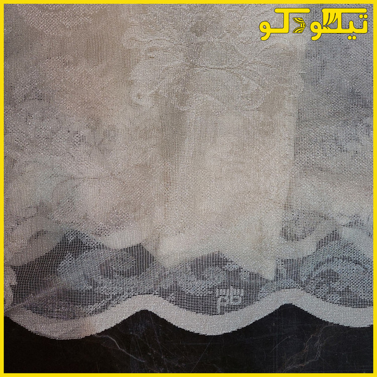 پرده پانچ تیکو دکو مدل تور راشل کادکا طرح داماسک دالبوردار سایز 140×280 مجموعه دو عددی