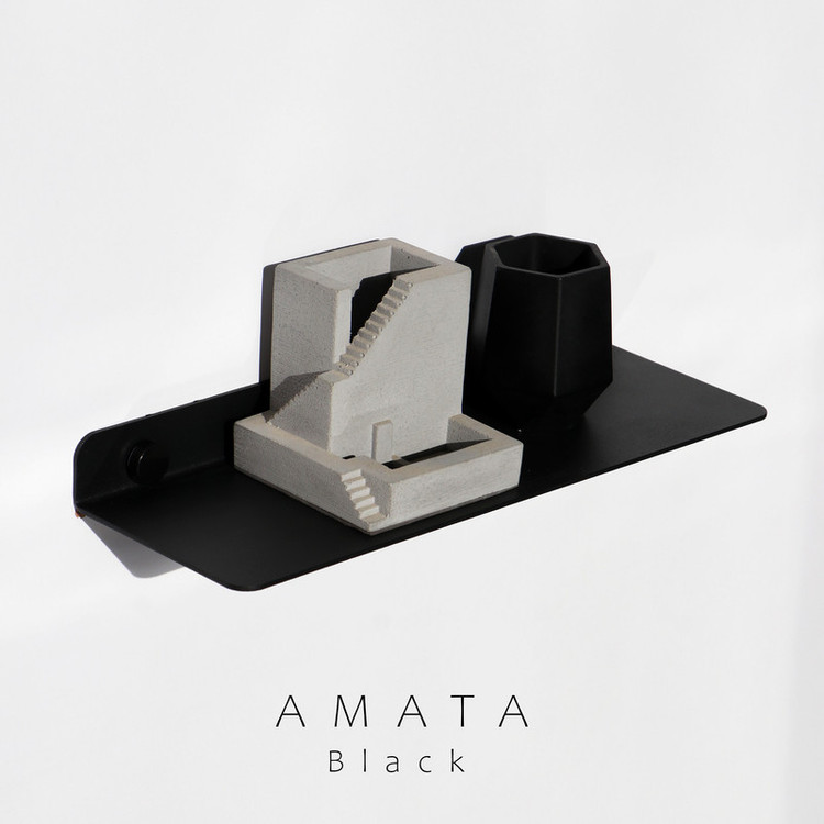 شلف دیواری مصنوعات فلزی آماتا 313 مدل AMATA006.3PACK مجموعه سه عددی