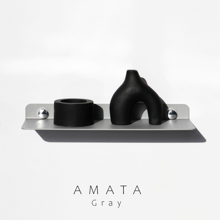 شلف دیواری مصنوعات فلزی آماتا 313 مدل AMATA006.3PACK مجموعه سه عددی