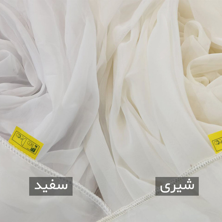 پرده تیکو دکو مدل پلیسه حریر کلاسیک سایز 350x280 سانتی متر