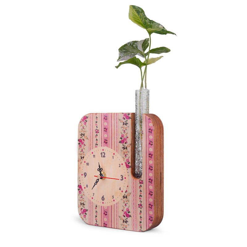 ساعت رومیزی راکورد مدل P-125D طرح شکوفه