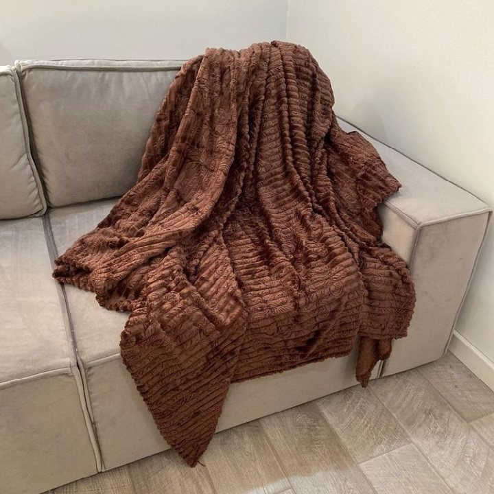 پتو مسافرتی طرح پلیسه کد P08 سایز 240×200 سانتی متر