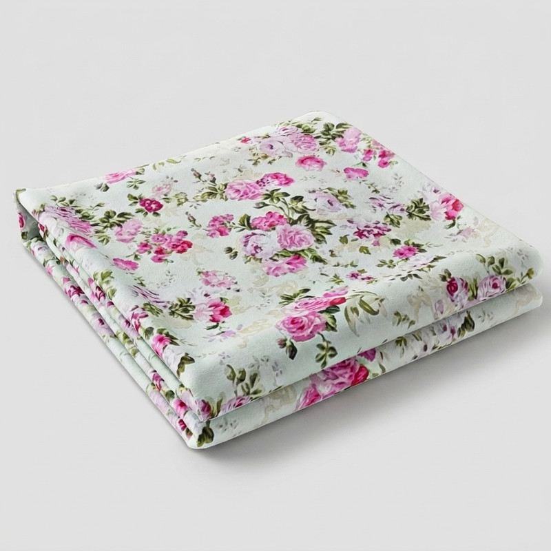 ملحفه مدل روانداز طرح گلدار یک نفره سایز 140×200 سانتی متر