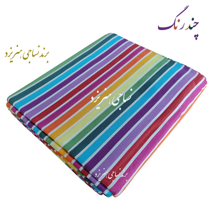 شمد دو نفره نساجی دُر هنر یزد مدل خطی رهام سایز 240x210 سانتیمتر