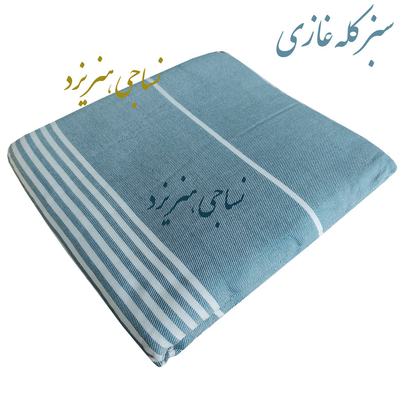شمد دو نفره نساجی دُر هنر یزد مدل خطی رهام سایز 240x210 سانتیمتر