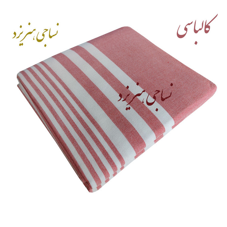 شمد دو نفره نساجی دُر هنر یزد مدل خطی رهام سایز 240x210 سانتیمتر