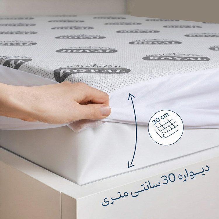 محافظ تشک ضد آب رویال مدل ساردونیا دونفره سایز 200×160 سانتی متر