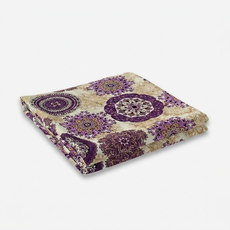 ملحفه تشک مهمان خانه سفید مدل خورشید سایز 195x100 سانتی متر