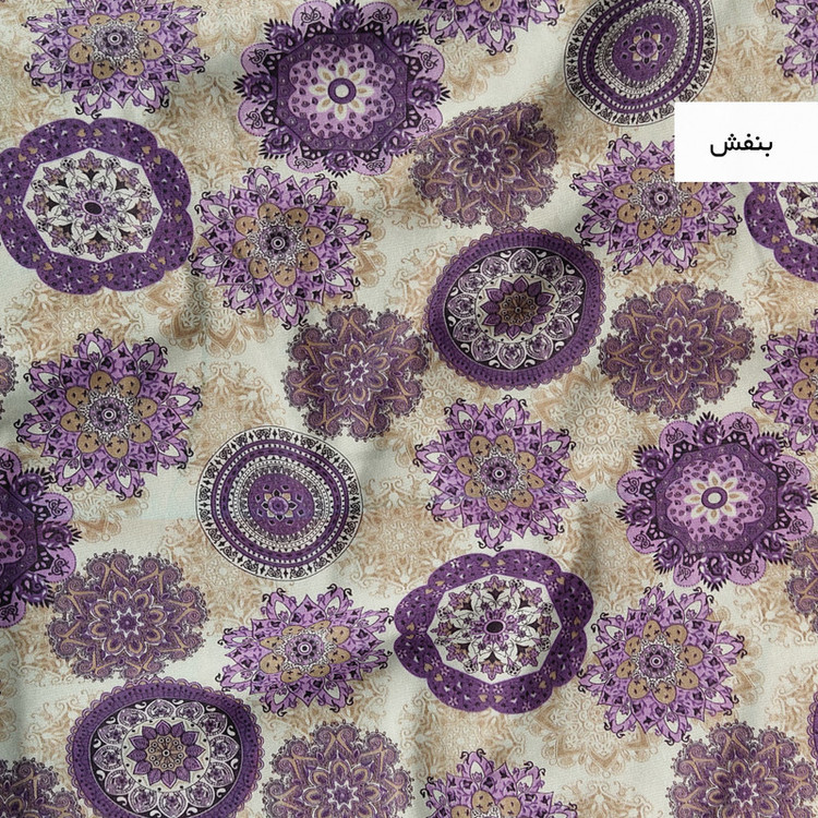 ملحفه تشک مهمان خانه سفید مدل خورشید سایز 195x100 سانتی متر