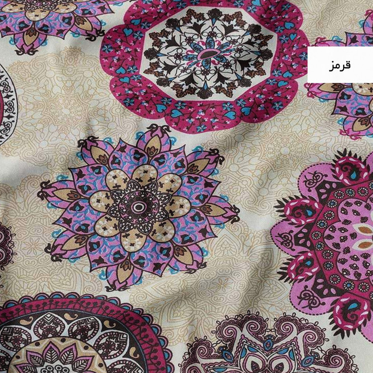 ملحفه تشک مهمان خانه سفید مدل خورشید سایز 195x100 سانتی متر