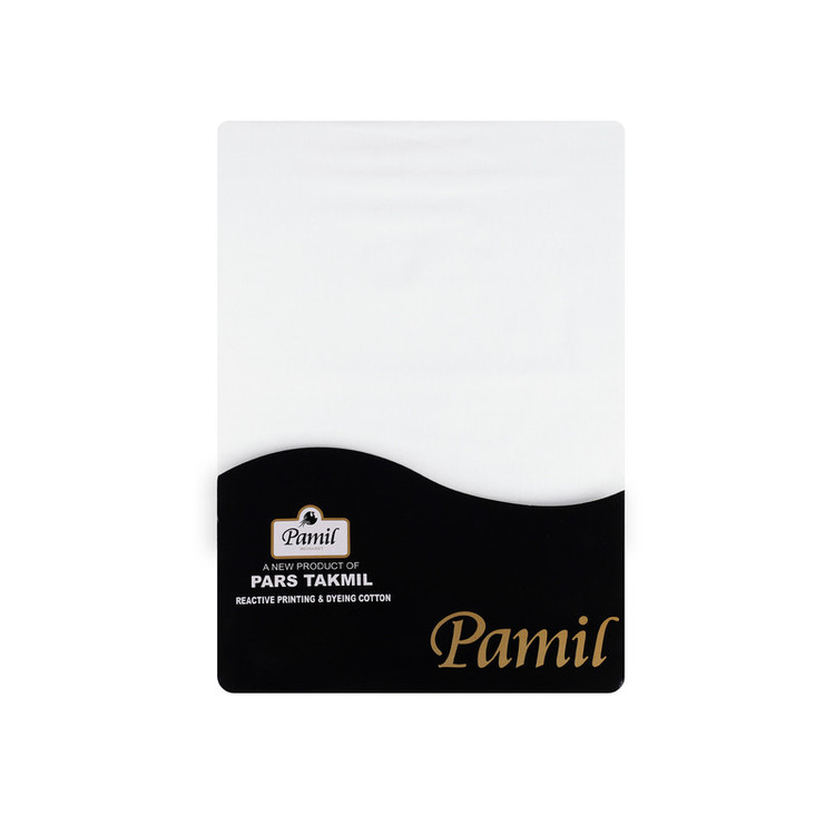 ملحفه روانداز پنبه پامیل مدل PlainID دو نفره سایز 230x250 سانتیمتر