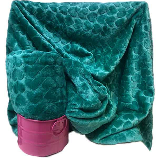پتو مسافرتی تیسا مدل قلبی و گل سایز 220 × 200 سانتیمتر