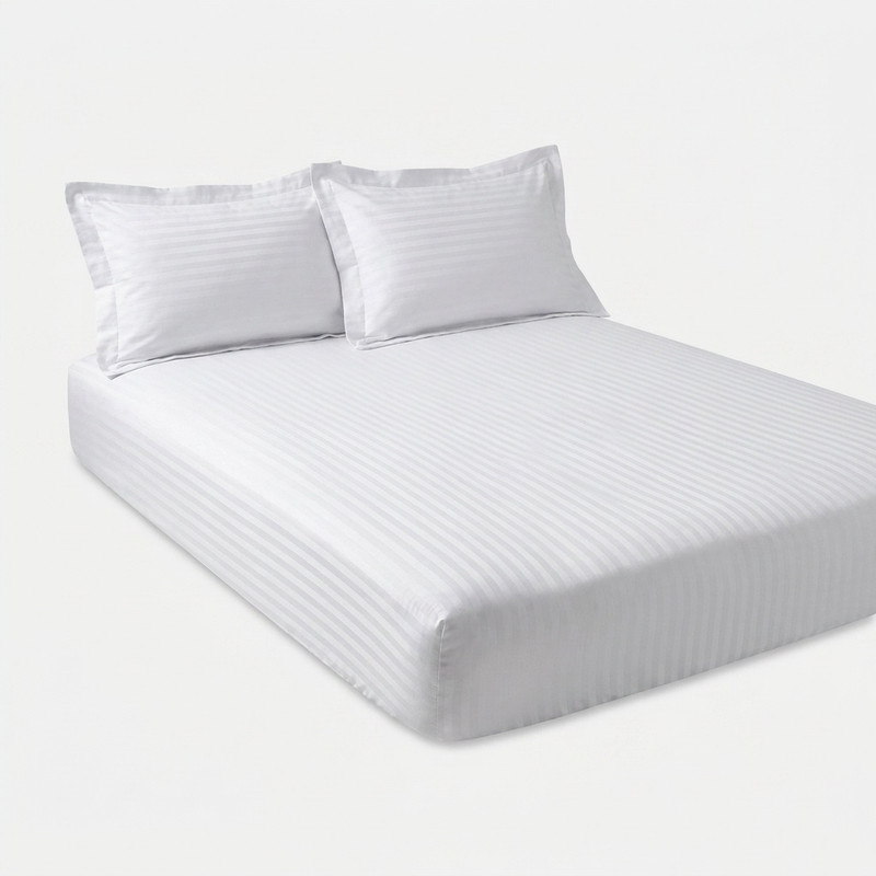 سرویس ملحفه هارمونی مدل 50Satin دونفره سه تکه گینگ سایز 180