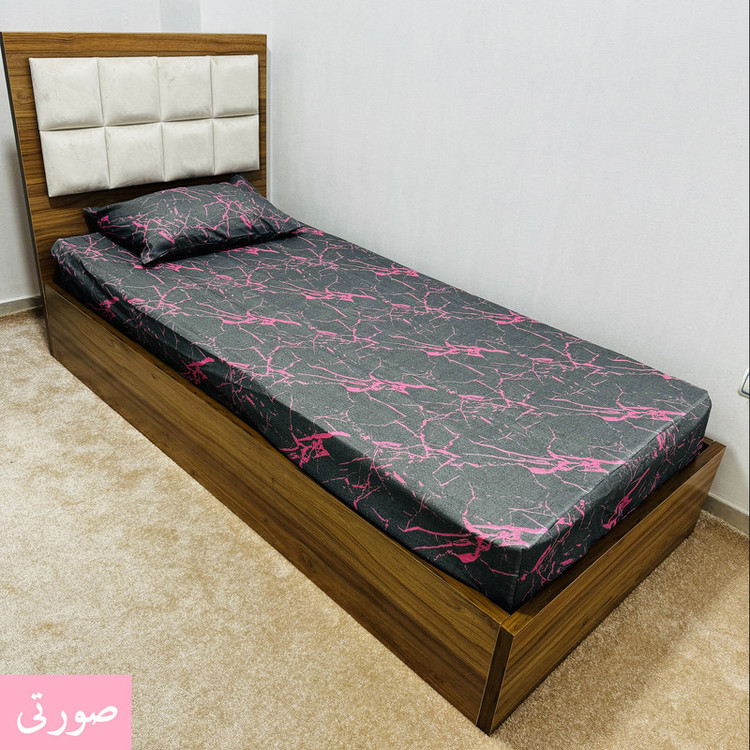 سرویس ملحفه ناتوسا مدل ماربل کد 120 یک نفره دو تکه