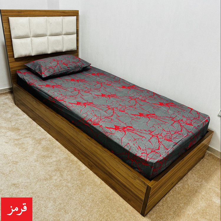 سرویس ملحفه ناتوسا مدل ماربل کد 120 یک نفره دو تکه