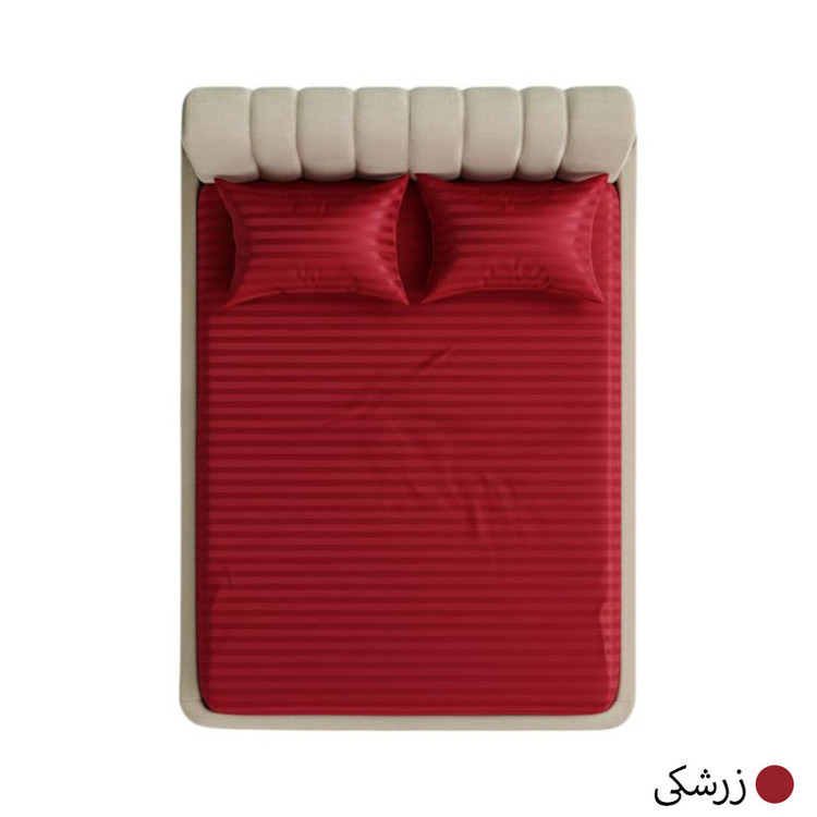 سرویس ملحفه 2 نفر 3 تکه مدل هتلی اکو