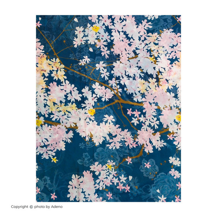 ملحفه آدنو مدل شکوفه کد CH60 دونفره سایز 140x200 سانتی متر