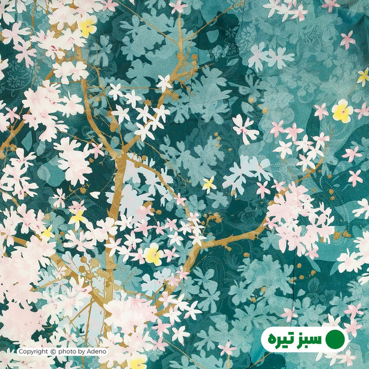 ملحفه آدنو مدل شکوفه کد CH60 دونفره سایز 140x200 سانتی متر