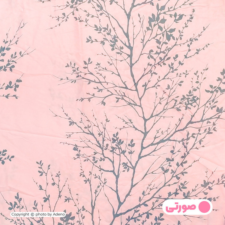 ملحفه آدنو مدل شاخه کد IR132 یک نفره سایز 140x240 سانتی متر