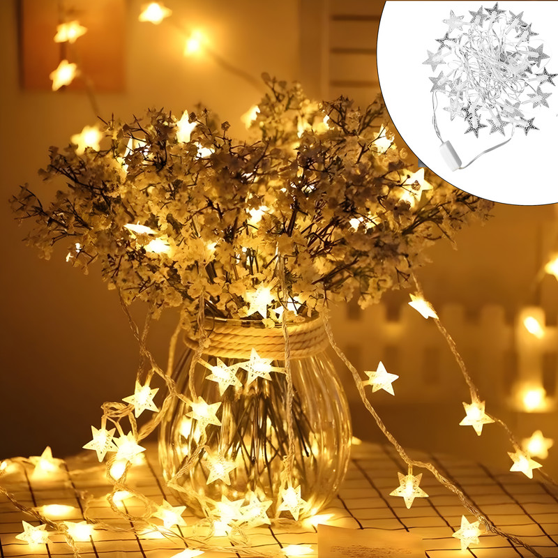ریسه ال ای دی مدل ستاره طول 3 متر