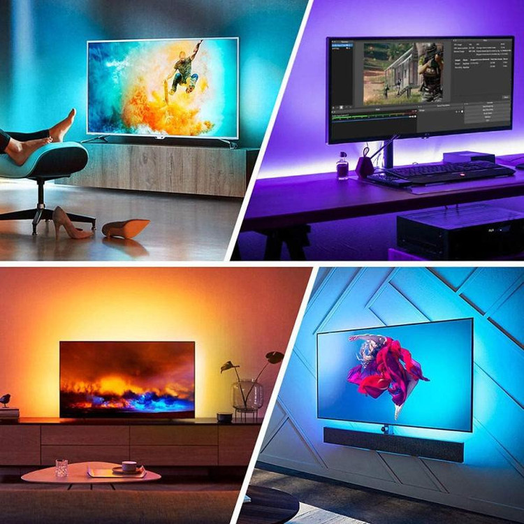 ریسه ال ای دی مدل فلکسی LED-NEON--IC-RGB طول 5 متر