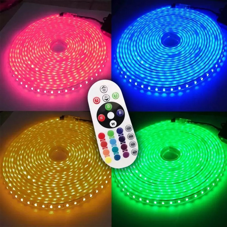 ریسه ال ای دی مدل شلنگی RGB طول 5 متر به همراه ریموت