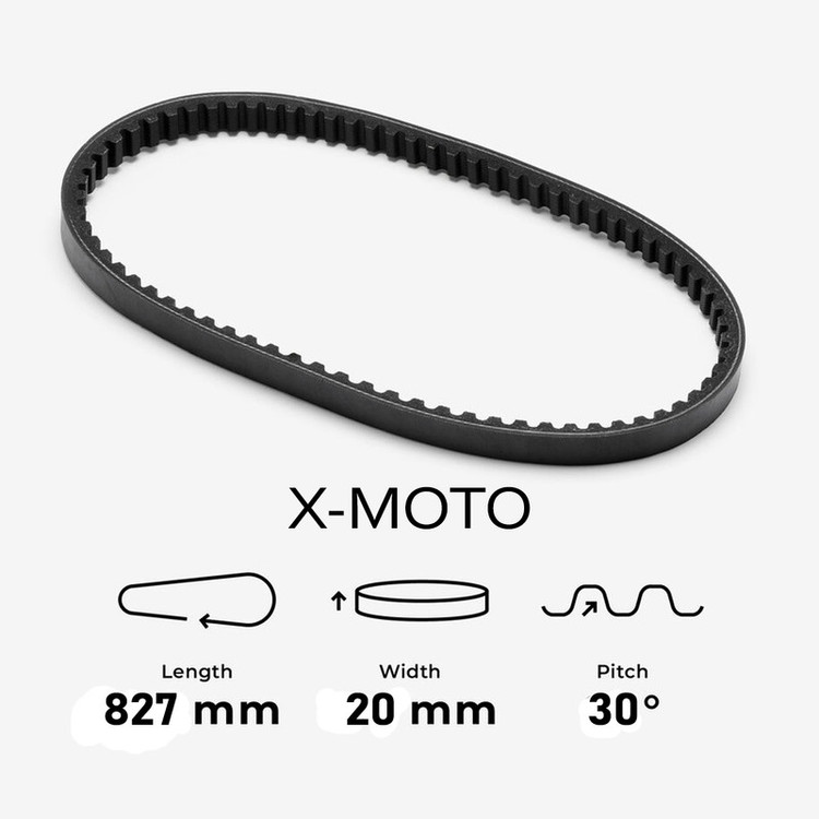 تسمه موتور سیکلت ایکس موتو مدل X-Moto MRT 827 مناسب برای NVX/طرح آیروکس